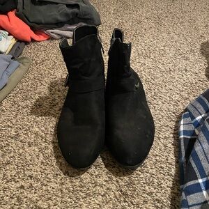 Black Suede Ankle Boots